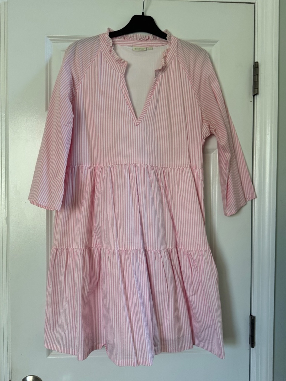 Spartina 449 Pink and White Striped Dress Size L